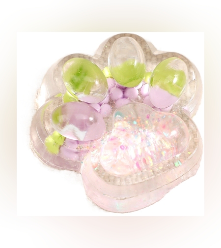 Jucarie Antistres Squishy, Flippy, cu Revenire Lenta, Labuta de Pisica Pufoasa, 7.5 cm, Ambalaj Transparent, Model 270524 Multicolor