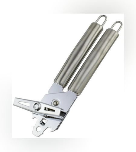 Deschizator conserve Flippy, material inox, ergonomic, gri
