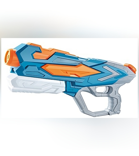 Pistol cu Apa pentru Copii, Rezervor, Pentru Piscina/Plaja, Flippy, 6ani+, Albastru, 4 duze, 900ML