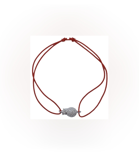 Bratara cu nod dublu din Argint 925, model Bufnita cu pietre