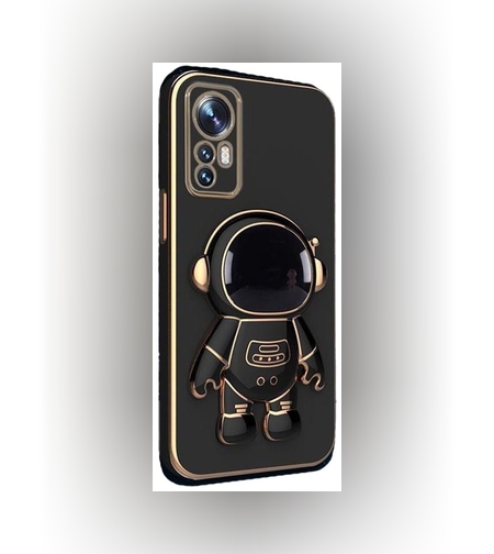 Husa de Protectie 2 in 1, Flippy, Husa de Protectie pentru Honor 70, Model Astronaut, Husa cu Suport, din TPU, Negru