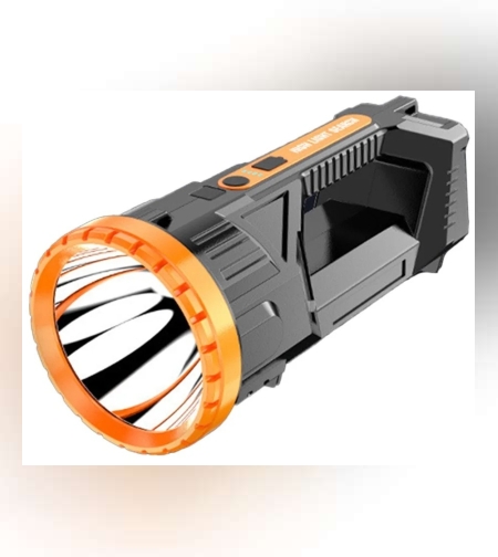 Lanterna LED, Flippy, Incarcare USB, Autonomie 8-24h, 2 Surse de Lumina, Principal si Lateral, Raza Maxima 100-200 m, COB, 5W, 23 x 10 x 10 cm, Galben