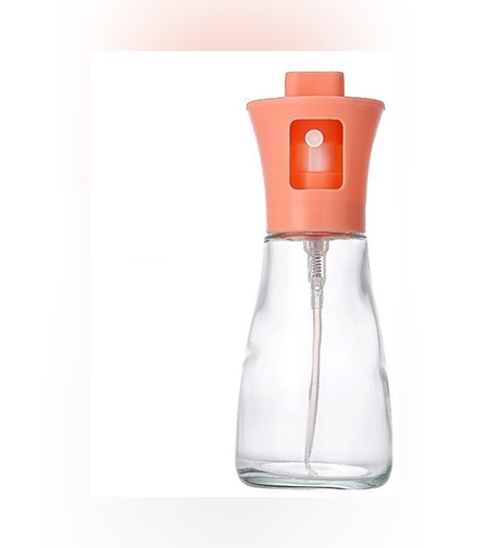 Pulverizator pentru Ulei, Flippy, Pulverizator din Sticla pentru Otet sau Alte Lichide, Simplu Reincarcabil, Multifunctionale, 17.3 x 5.6 cm, Capacitatea 170 ml, Roz