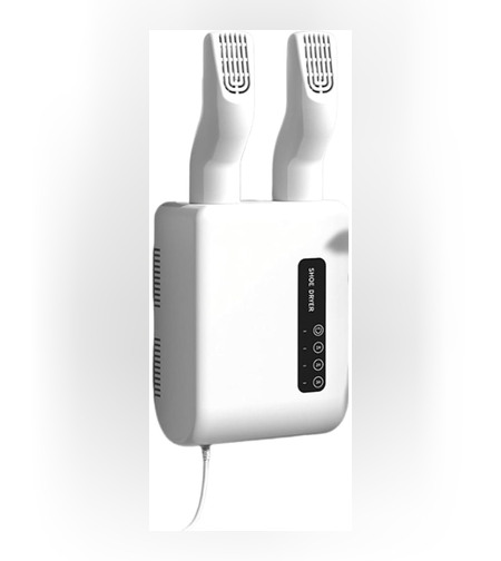 Uscator de Pantofi, Flippy, Functie de Uscare, Dezinfectie, Dezodorizare, Montaj pe Perete fara Perforare, din PVC, Silentios, Timer, Alb