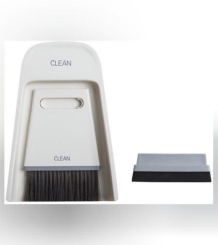 Set Mini Matura si Faras, Flippy, Uz Casnic, Doua Perii, pentru Birou, Bucatarie, Casa, 19.5x13.8x3.6 cm, Gri