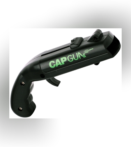 Deschizator de sticle, Flippy, Model Pistol, Plastic, ABS, pentru Dopuri Metalice, 13 x 6 x 3.7 cm, Negru