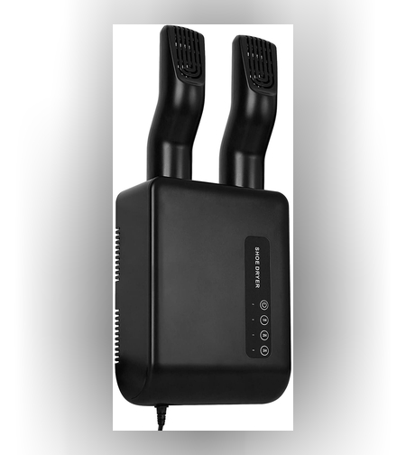 Uscator de Pantofi, Flippy, Functie de Uscare, Dezinfectie, Dezodorizare, Montaj pe Perete fara Perforare, din PVC, Silentios, Timer, Negru