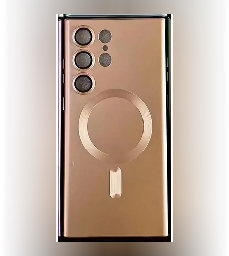 Husa de protectie Flippy, cu incarcare Wireless, Tehnologie Magsafe, pentru  Samsung Galaxy S23 Plus , Rose Gold