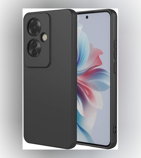 Husa de Protectie, Flippy, pentru Oppo Reno 11 F, Liquid Silicone, cu Microfibra pe Interior, Protectie Antisoc, Compatibil Incarcare Wireless, Negru