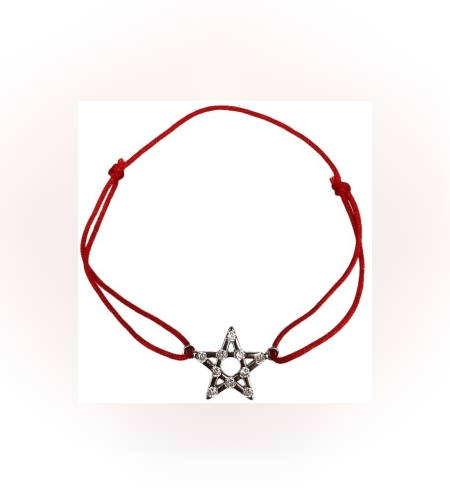 Bratara cu Nod Dublu Steaua lui David Argint 925, 1.3 g