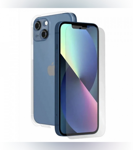 Set protectie 360 Flippy environment Mobile pentru iPhone 12 Pro, protectie ecran, spate, laterale, Transparent