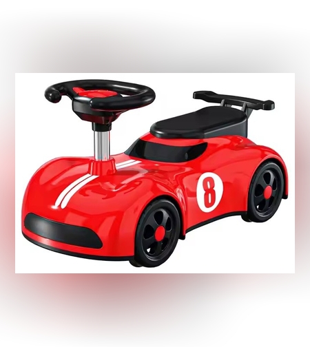 Masina pentru Copii, Flippy, 1-3 ani, Impingere, Bluetooth, Muzica, din ABS, 4 Roti, Inaltime Sezut 22 cm, Rosu