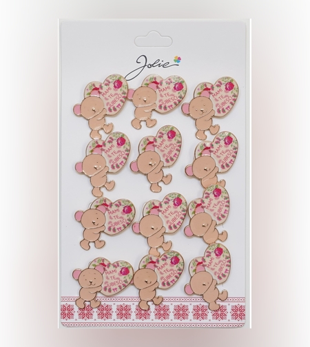 Set 12 Brose Martisor Primavara cu Mesaj Mami Te Iubesc