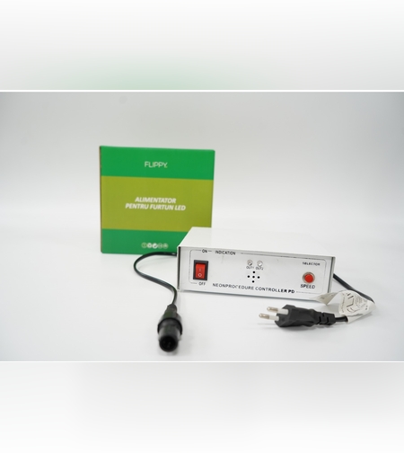 Alimentator pentru futun luminos, rezista pana la 100m, Flippy, 8 jocuri de lumini, negru