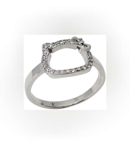 Inel Argint 925 Sweet Cat, Marime 52