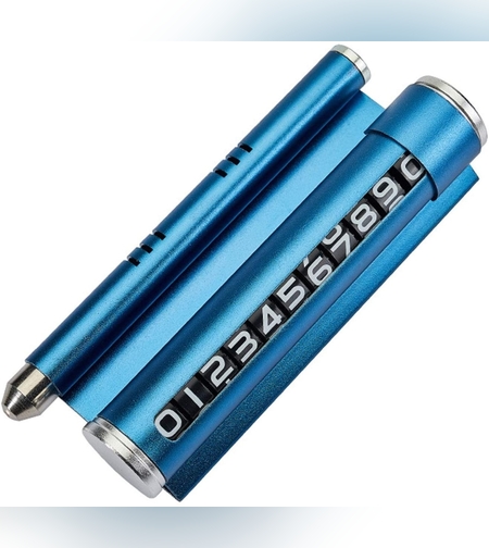 Suport numar de telefon cu odorizant Flippy pentru parcare Albastru