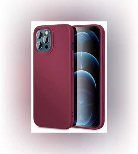 Husa pentru Apple iPhone 14 Plus Flippy, Liquid Silicone, cu Microfibra pe interior, Protectie Antisoc, Wine red, Claret
