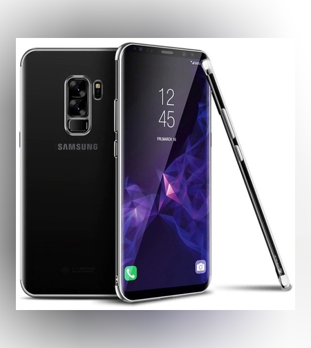 Husa Samsung Galaxy S9 Transparent cu Margini Argintii