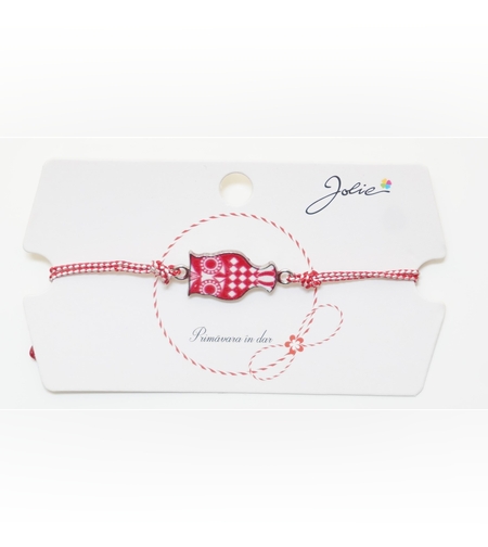 Martisor Bratara Traditionala, Pandantive Aprox 2 cm, Model 4