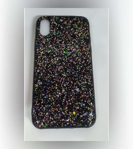 Husa de protectie pentru Apple iPhone X/XS Sparkling Glitter TPU Negru