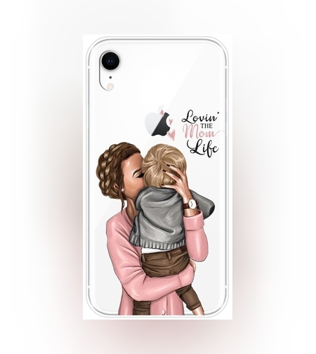 Husa protectie,Flippy, compatibila cu Apple iPhone 12 Pro Glass print Lovin the Mom Multicolor