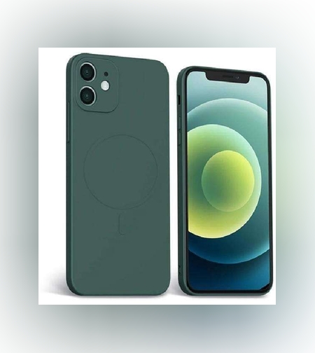 Husa protectie Flippy compatibila cu Apple iPhone 12 Pro Mag Safe Silicone Verde