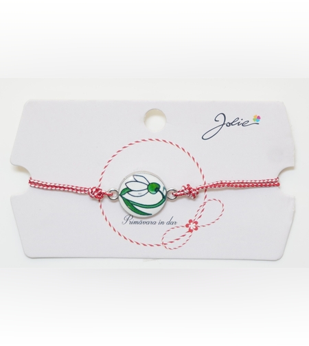 Martisor Bratara Traditionala, Pandantive Aprox 2 cm, Model 6