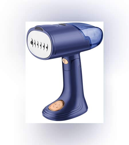 Aparat de Calcat Vertical Portabil cu Abur, Flippy, Putere 1500W, Rezervor Detasabil de 138ml, Priza, Functie Anti Calcar si Auto Curatare, Pliabil, cu Perie, 20x10.5x8 cm, Albastru