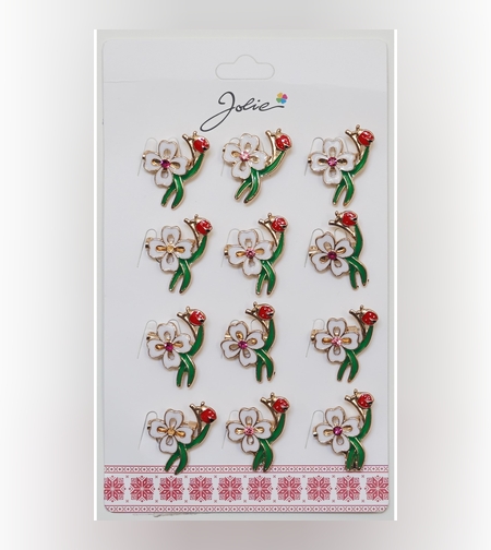 Set 12 Brose Martisor Primavara Trifoi cu Buburuza