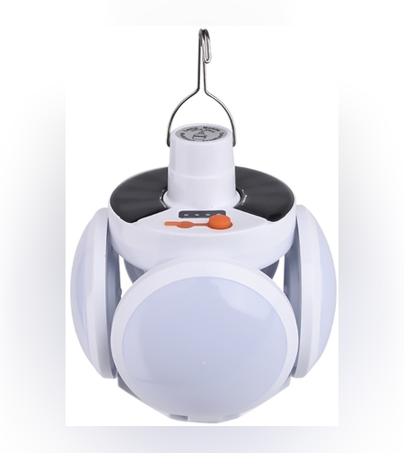 Lampa solara cu 25 LED-uri, pliabila, prindere carlig cu 5 moduri de iluminare, Flippy