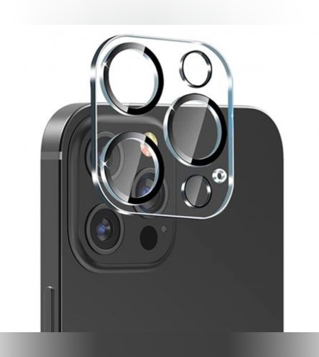 Folie Sticla pentru camera Apple iPhone 14 Pro / 14 Pro Max, Transparent cu margini negre