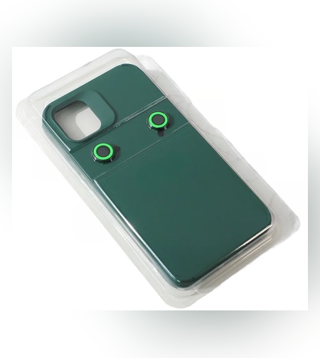 Husa Apple iPhone 14 Pro Max, Flippy, din Silicon Lichid, Interior din Microfibra, Lentile Fosforescente de Protectie Camera, Anti Amprenta, Rezistenta la Socuri, Verde
