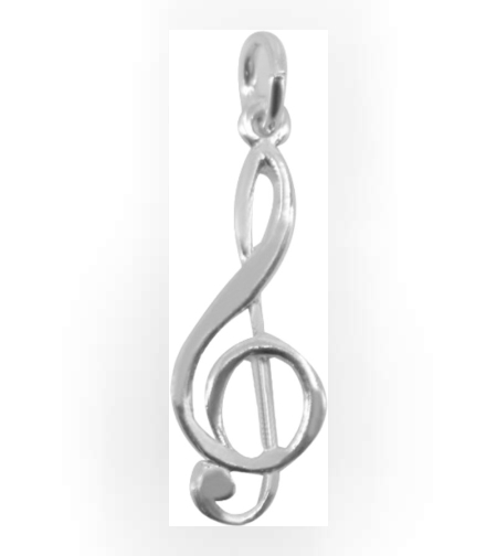 Pandantiv din Argint 925 Jolie Silver, Model Cheia Sol, 30 x 10 mm, 1.5 g