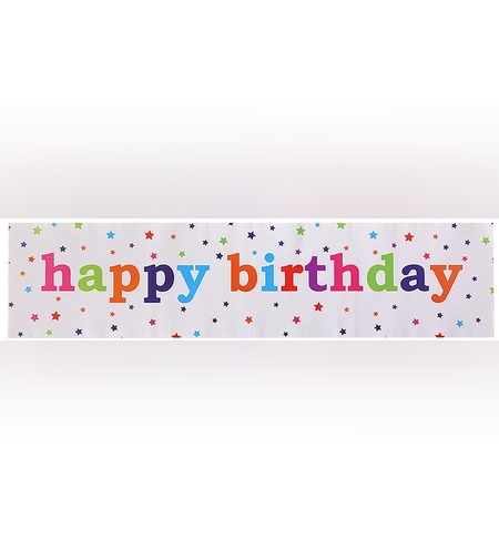Banner, Flippy, Colectia Happy Birthday, 98 x 24 cm, Multicolor