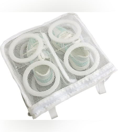 Sac pentru Spalare Incaltaminte, Flippy, pentru Masina de Spalat, 28x24.5x8 cm, Alb