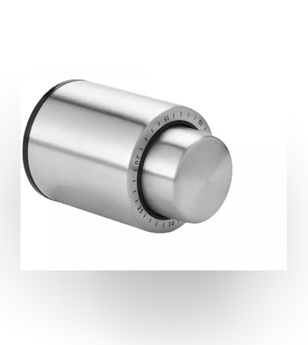 Dop de Etansare a Sticlei de Sampanie, Flippy, Data Etansare, Reutilizabil, Usor de Depozitat si Folosit, 4.5 x 4.5 x 8 cm, Gri