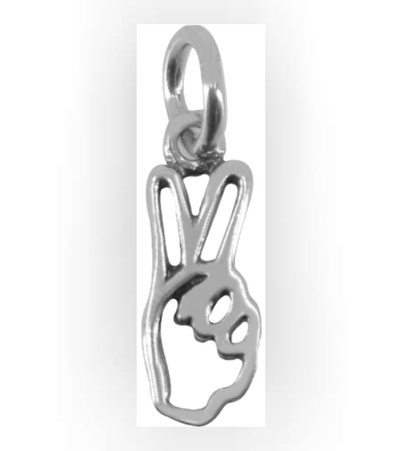 Pandantiv, Jolie Silver, Argint 925, Model Semnul Pacii, 19 x 16 mm, 0.9 g