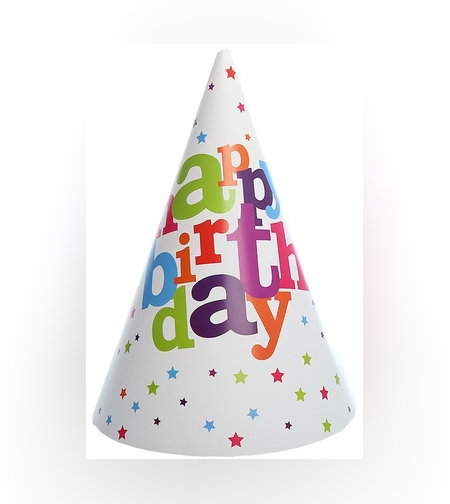 Set 6 Coifuri pentru Petrecere, Flippy, Colectia Happy Birthday, Multicolor