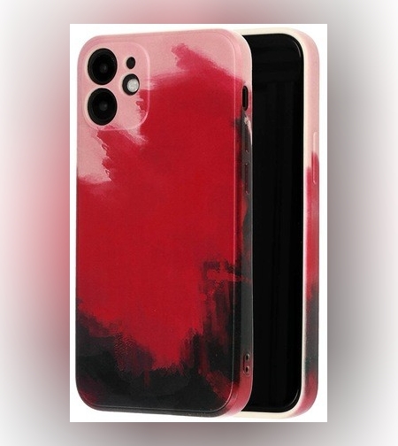 Husa protectie Flippy compatibila cu Apple iPhone XR Tpu Ombre, Roz/Mov/Negru