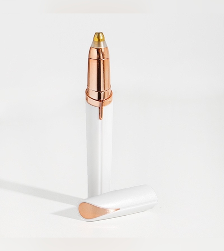 Trimmer Facial, Flippy, pentru Sprancene, Incarcare USB, 1.5 x 13 cm, din ABS, Alb