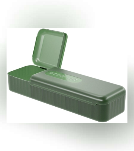 Cutie Organizatoare pentru Cabluri, Flippy, din Plastic, 28 x 9 x 6 cm, Verde