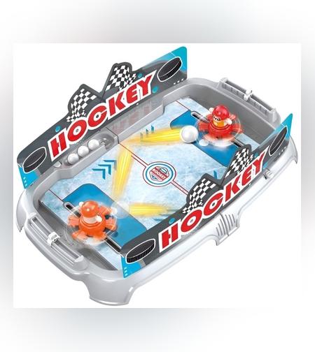 Joc de Masa Interactiv Ice Hockey pentru Copii, Flippy, 4 Mingi, Tabela Scor, 40.7x27x14.5 cm, Multicolor