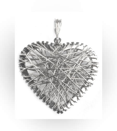 Pandantiv Crazy Heart, Argint 925