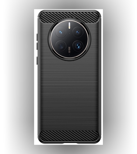 Husa de Protectie pentru Huawei Mate 50 Pro, Flippy, Protectie 360, din TPU cu element de Carbon, Anti Alunecare, 1.8 mm, Negru