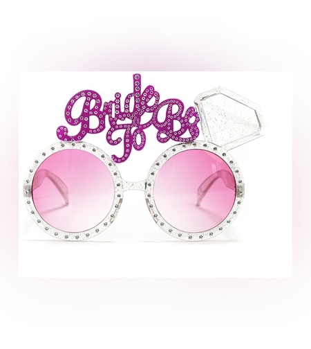 Ochelarii Decorativi, Flippy, Tema Nunta, Model Bride to Be, din Plastic, Roz