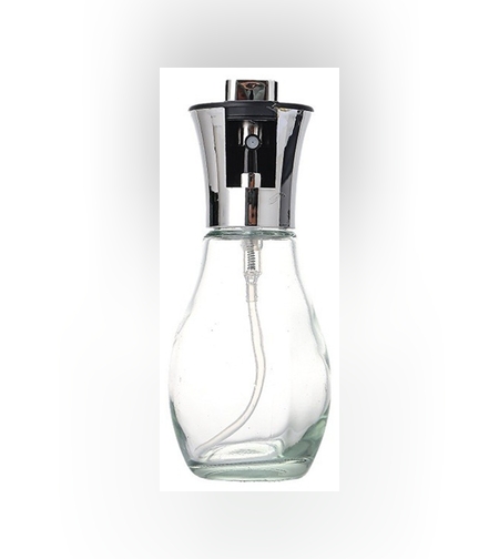 Sticla de ulei cu Pulverizator, Flippy, Sticla pentru Lichide de Bucatarie, Otet, Sos, 16.7 x 5.2 cm, Volum 200 ml, Silver