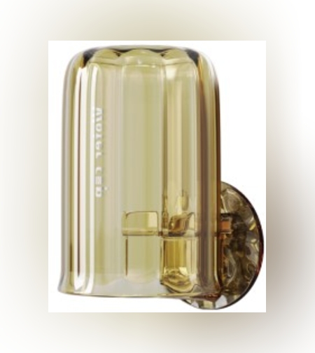 Suport Multifunctional 2 in 1, Pahar si Suport pentru Periuta de Dinti, Flippy, Plastic, Dimensiune: 10.4 x 7.3 x 7.3 cm, Maro Galbui