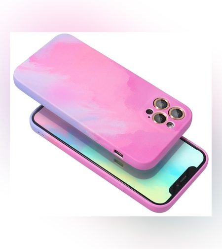 Husa protectie Flippy compatibila cu Apple iPhone 12 Mini Tpu Ombre, Roz/Mov