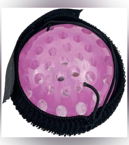 Jucarie Interactiva, Flippy, Minge Saltareata Crystal Ball, cu Banda Elastica, 6 cm, +7 Ani, din Plastic, Roz