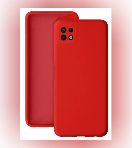 Husa protectie Flippy pentru Samsung A22 5G Liquid Silicone Rosu